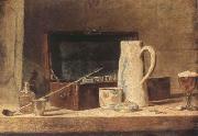 Jean Baptiste Simeon Chardin Pipe and Jug (mk08) Spain oil painting artist